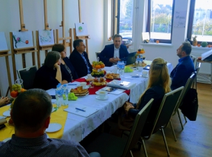 przedstawiciele ROPS i gminy Drawno uczestniczący w spotkaniu